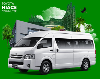 sewa & rental mobil hiace commuter + sopir